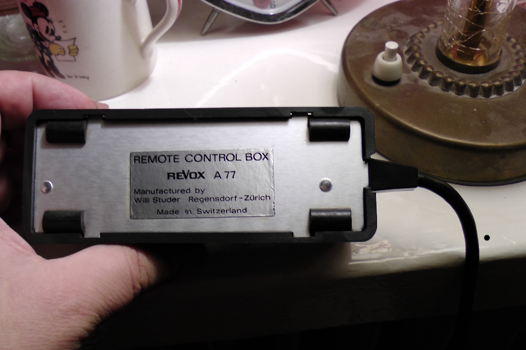 ReVox A77 remote control box back