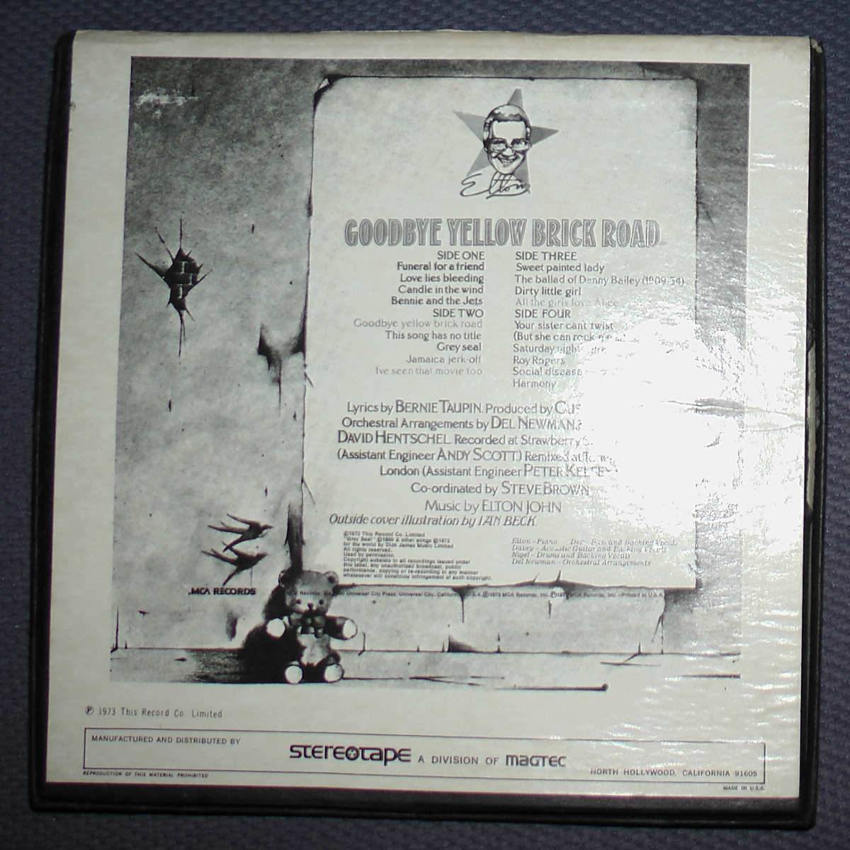 elton john goodbye yellow brick road reel box back