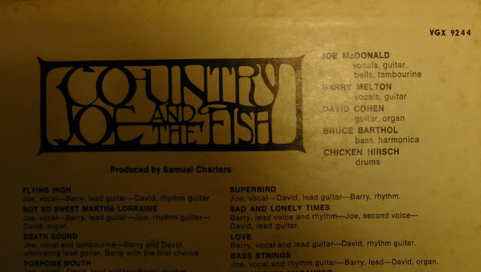 country joe and the fish electric music for the mind and body reel box back partial view