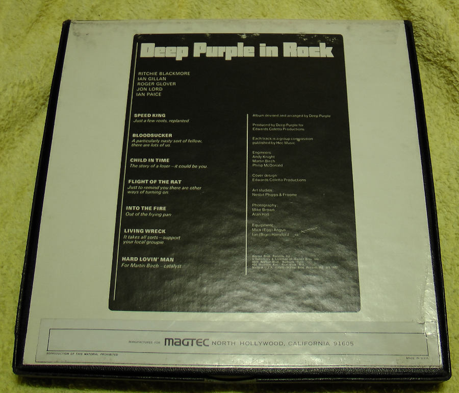 deep purple in rock reel box back