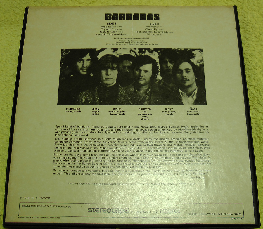 barrabas barrabas reel box back