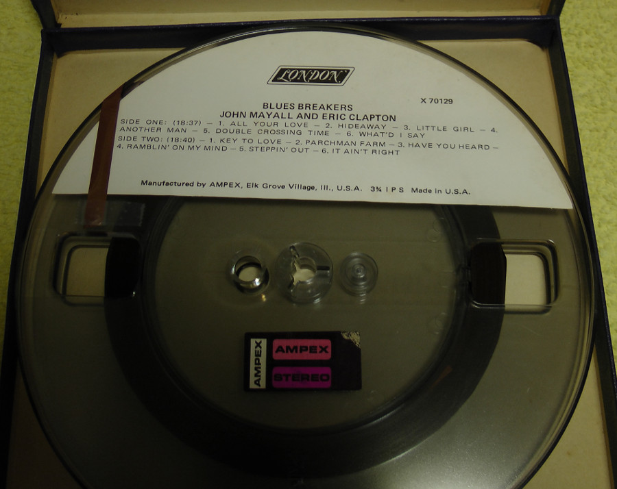 john mayall with eric clapton bluesbreakers reel tape