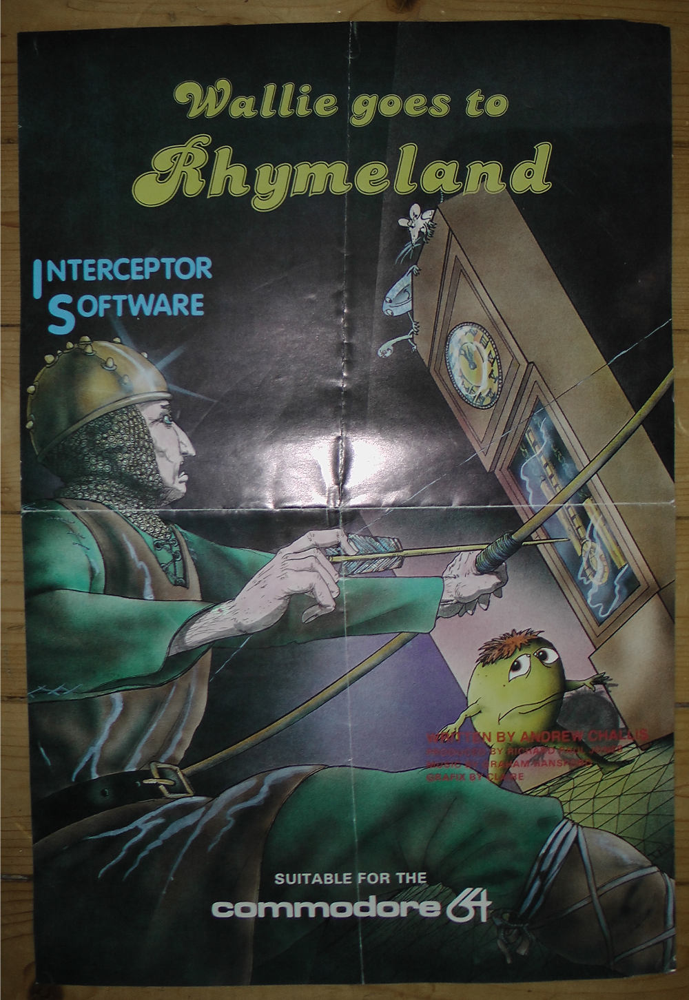 interceptor micros commodore 64 wallie goes to rhymeland promo poster
