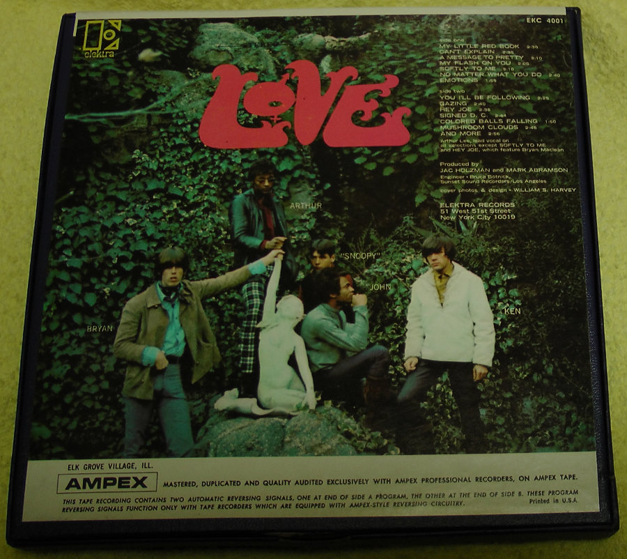 love love reel tape box back