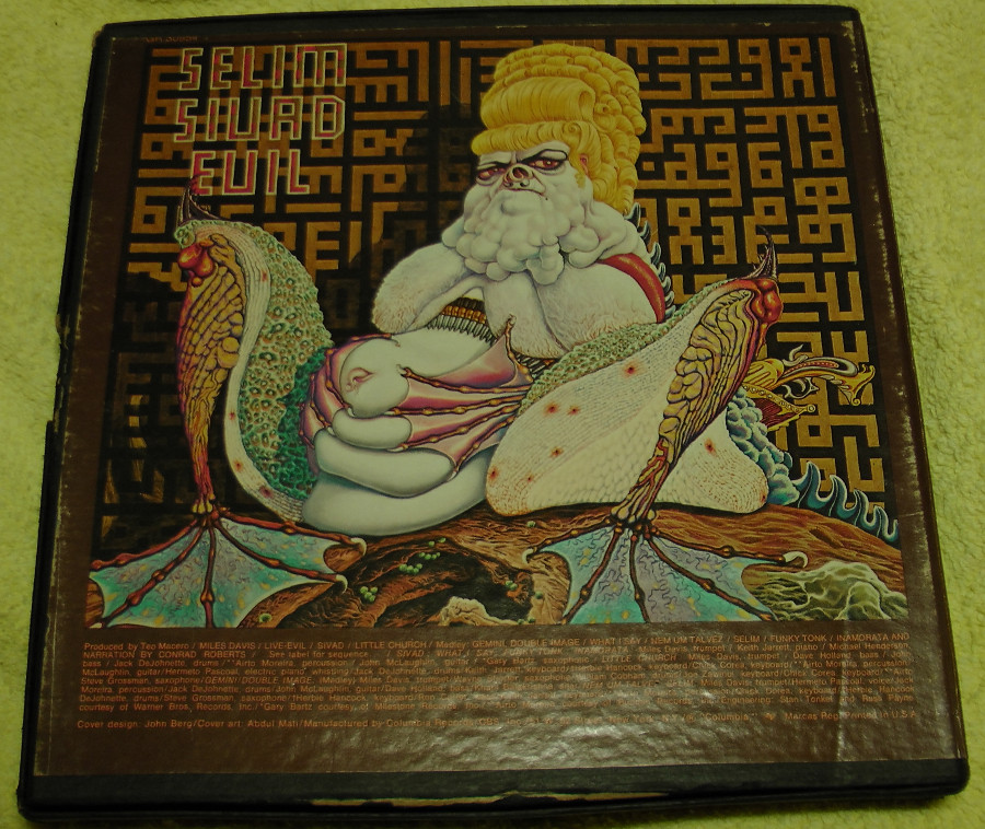 miles davis live evil reel box back