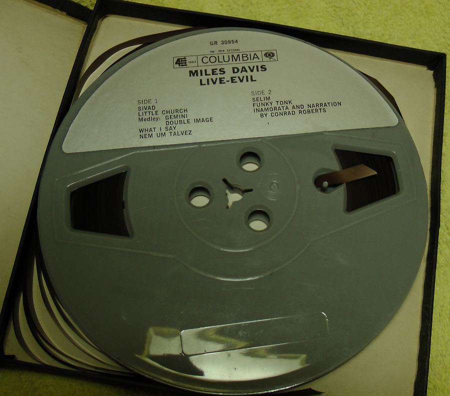 miles davis live evil reel tape
