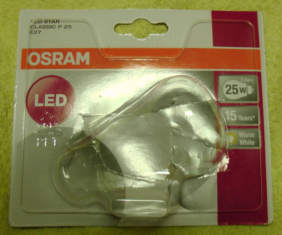 osram led star classic p25 e27