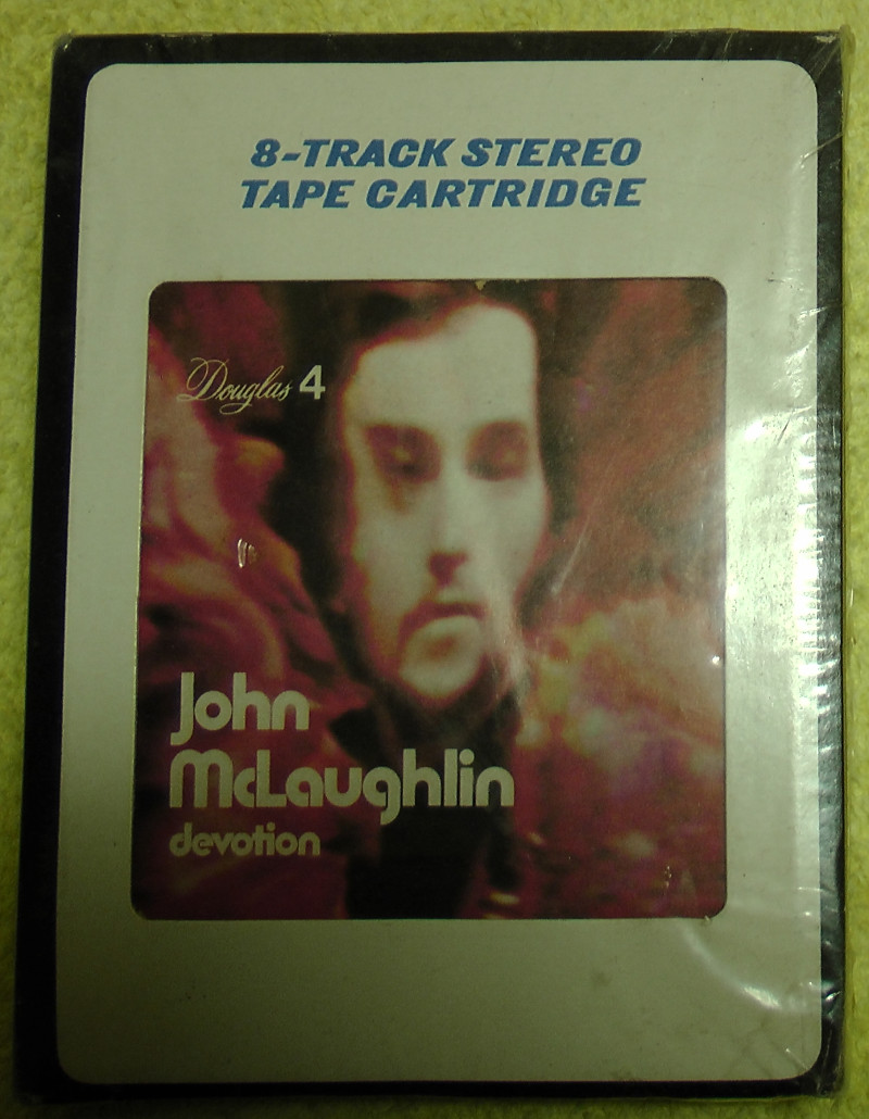 john mclaughlin devotion 8 track cartridge front