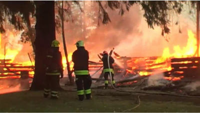 kirkko palaa joensuussa