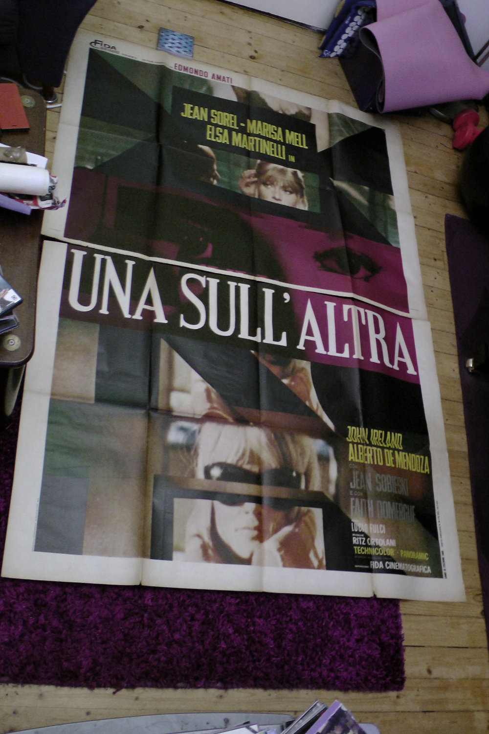 una sull altra 2 sheet huge italian poster