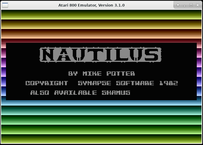 nautilus start screen