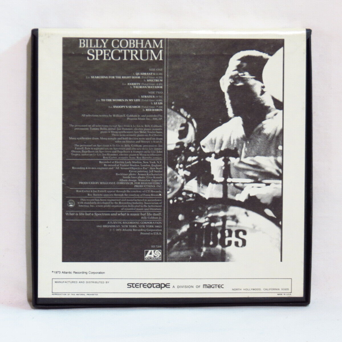 Billy Cobham Spectrum reel to reel tape 02