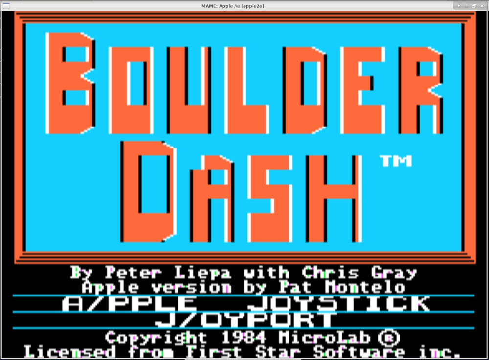 boulder dash apple iie 01