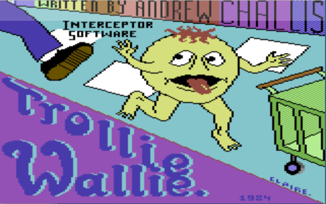 c64 trollie wallie loading screen