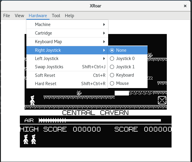 dragon manic miner disable joysticks